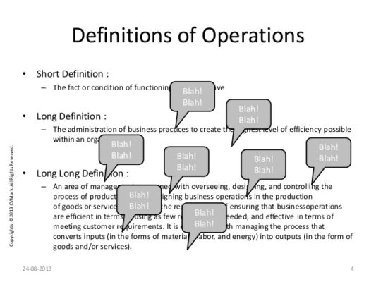 operations definition