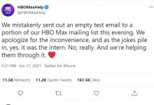 Twitter rallies to support HBO Max intern after email gaffe, smartphone is essential tool for low income Americans, and airlines seek government help on messaging