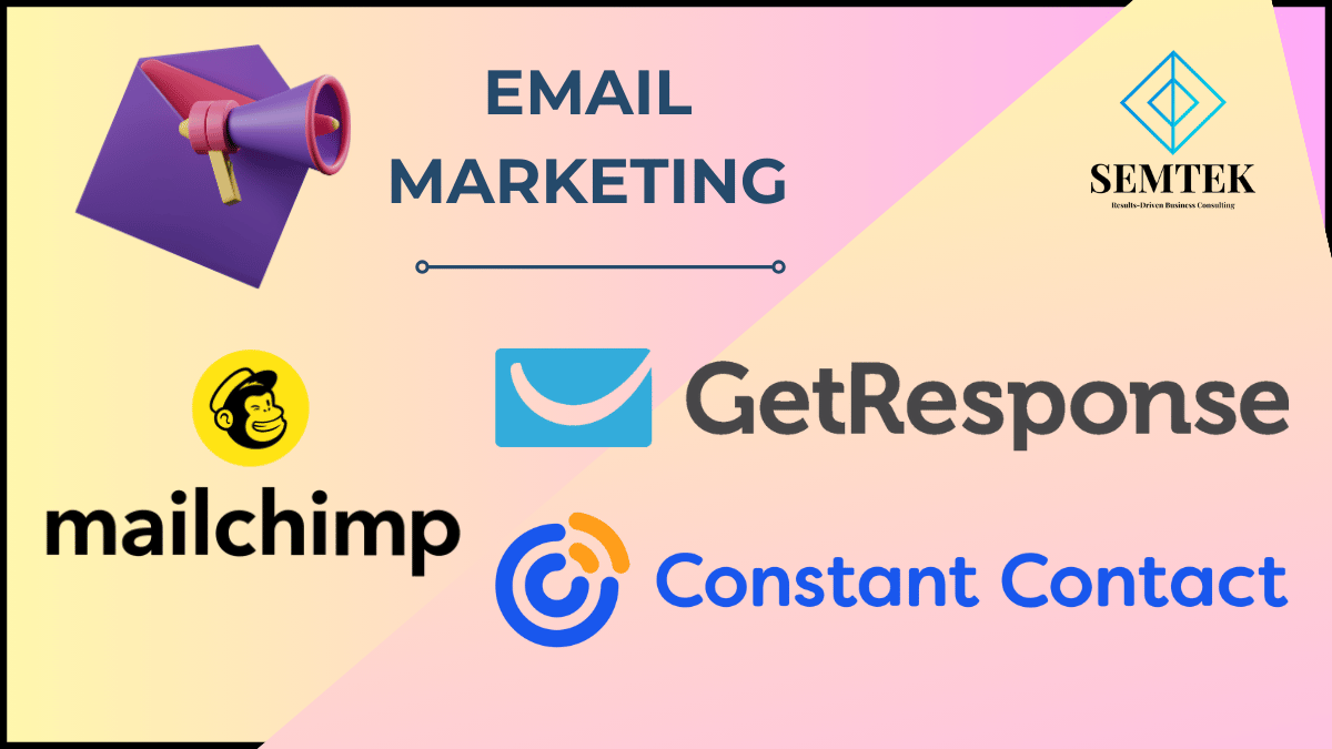 Email Marketing Platforms: MailChimp, Constant Contact, và GetResponse - Digiatl Marketing gồm những mảng nào?